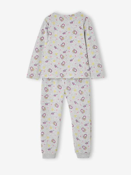 Lot de 2 pyjamas fille longs gris chiné - vertbaudet enfant 