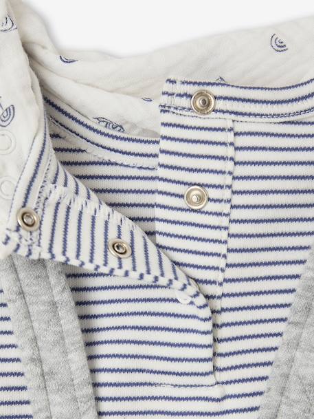 Personaliseerbare 3-delige babyset gemêleerd grijs - vertbaudet enfant 