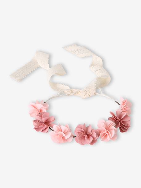 Couronne fleurs rose blush blush - vertbaudet enfant 