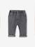 Basics denim jeans voor baby's met elastische tailleband en zakken denimgrijs+ongewassen denim - vertbaudet enfant 