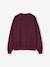 Sweat fille oversize inscription léopard anthracite+bordeaux - vertbaudet enfant 