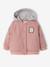 Teddy bébé fille à capuche rose poudré - vertbaudet enfant 