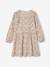 Robe courte fille manches longues ivoire+vanille - vertbaudet enfant 