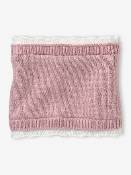 Meisjesset met muts, colsjaal en handschoenen lichtroze - vertbaudet enfant 
