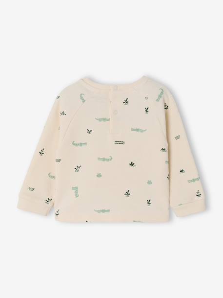 T-shirt manches longues bébé garçon bleu grisé+vanille - vertbaudet enfant 
