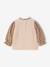 2-in-1 trui baby ecru+hemelsblauw+roze (poederkleur) - vertbaudet enfant 