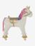 Cheval à roulettes en bois FSC® blanc+brun+écru+marron - vertbaudet enfant 