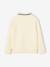 Pull polo fille manches longues écru - vertbaudet enfant 