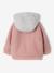 Teddyvest met capuchon voor baby's roze (poederkleur) - vertbaudet enfant 