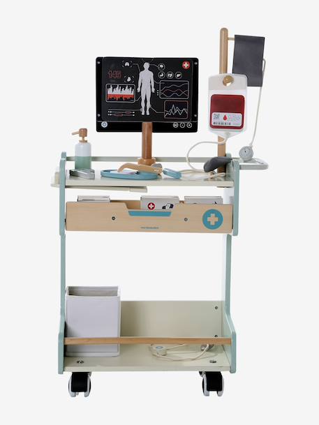 Chariot médical en bois FSC® bois - vertbaudet enfant 