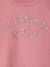T-shirt manches longues fille écru+mauve - vertbaudet enfant 