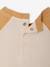 T-shirt bébé manches longues avec imprimé placé devant curry+marine - vertbaudet enfant 