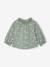 T-shirt manches longues bébé fille vanille+vert sauge - vertbaudet enfant 