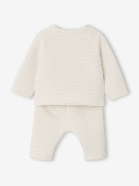 Ensemble naissance garçon personnalisable écru - vertbaudet enfant 