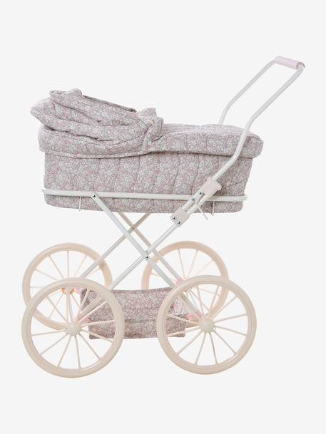 Landau pour poupon écru+noir+rose - vertbaudet enfant 