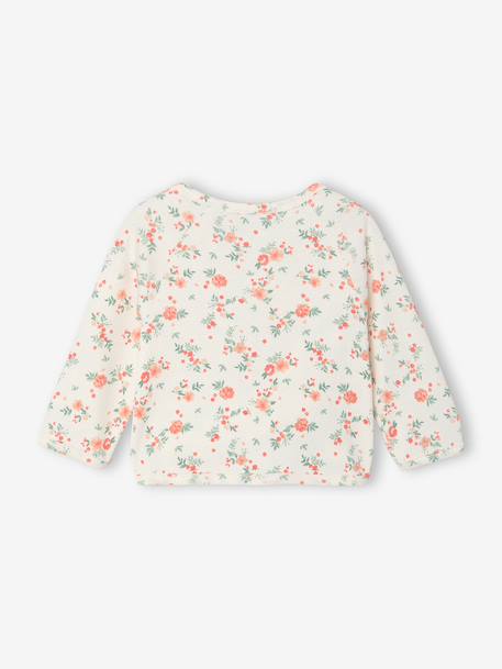 Brassière naissance manches longues cappuccino+écru+vert sauge - vertbaudet enfant 
