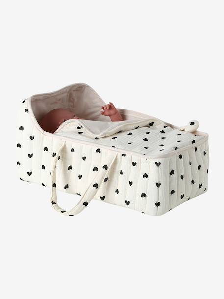 Babymandje in katoengaas geel+rozen+zwart - vertbaudet enfant 