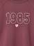 T-shirt manches longues fille encre+prune - vertbaudet enfant 