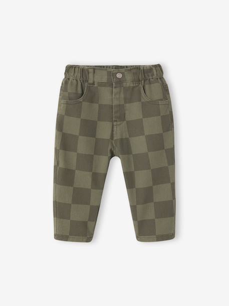 Pantalon bébé garçon kaki - vertbaudet enfant 