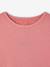 Meisjesshirt met fleece, lange mouwen rouge+vanille - vertbaudet enfant 