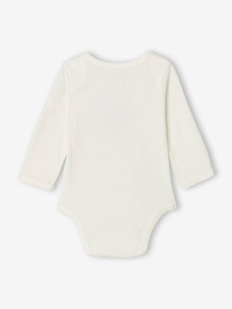 Lot de 3 bodies manches longues bébé noisette - vertbaudet enfant 