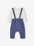 Babyset met body en broek middenblauw - vertbaudet enfant 