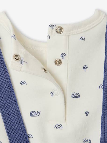 Babyset met body en broek middenblauw - vertbaudet enfant 