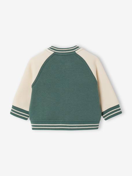 Teddy zippé bébé garçon vert émeraude - vertbaudet enfant 
