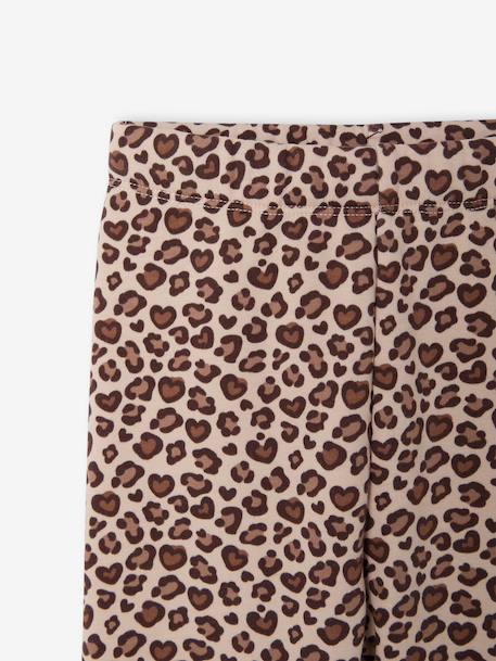 Legging fille doublé maille polaire bois de rose+chocolat+encre+gris foncé+gris imprimé+marron imprimé - vertbaudet enfant 