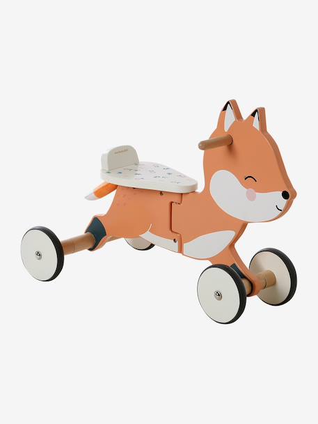 Porteur renard en bois FSC® orange - vertbaudet enfant 