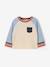 T-shirt manches longues bébé garçon bleu grisé+vanille - vertbaudet enfant 