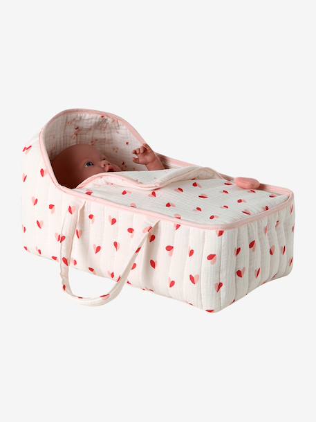 Couffin poupon jaune+noir+rose - vertbaudet enfant 