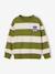 Sweat garçon col rond marine+noisette+pistache - vertbaudet enfant 