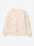 Sweat fille manches longues écru+rose pâle - vertbaudet enfant 
