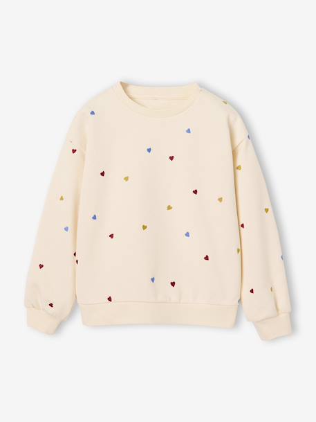 Fille-Pull, gilet, sweat-Sweat fille manches longues