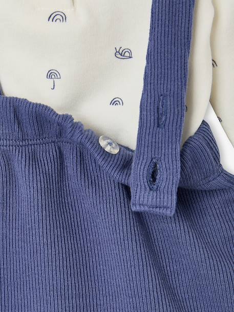 Ensemble body et pantalon bébé bleu moyen - vertbaudet enfant 