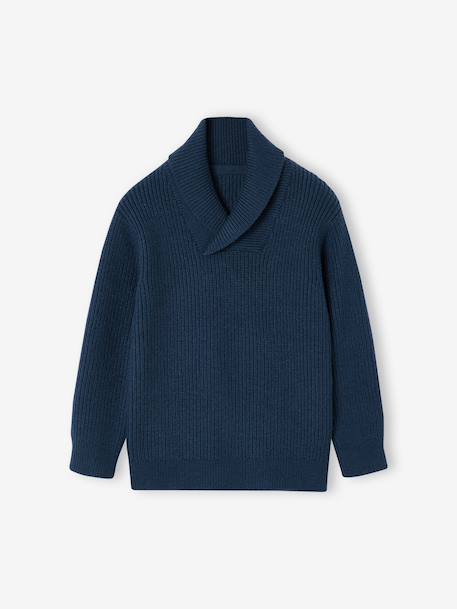 Jongenstrui met hoge kraag gekruist oceaanblauw - vertbaudet enfant 
