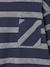 Tee-shirt manches longues effet rayé garçon marine+rayé blanc - vertbaudet enfant 
