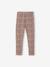 Meisjeslegging met fleecevoering Bruin met print+chocoladebruin+donkergrijs+grijs, bedrukt+inktblauw+rozenhout - vertbaudet enfant 