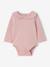 Lot de 2 bodies naissance manches longues à col rose pâle - vertbaudet enfant 