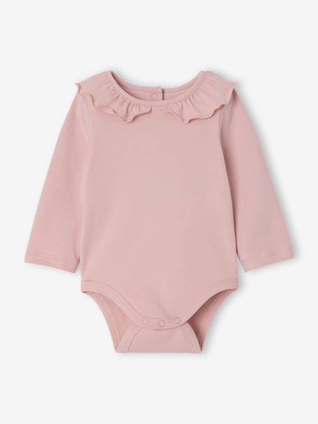 Set van 2 newborn rompers met kraag lichtroze - vertbaudet enfant 
