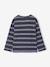 T-shirt met lange mouwen met gestreept effect voor jongens marineblauw+wit, gestreept - vertbaudet enfant 