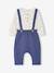Babyset met body en broek middenblauw - vertbaudet enfant 