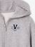 Sweat à capuche zippé fille gris chiné - vertbaudet enfant 