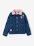 Veste denim fille col velours bleu moyen - vertbaudet enfant 