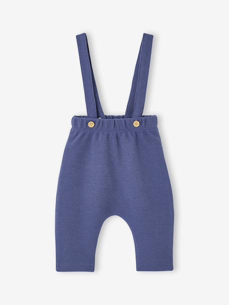 Babyset met body en broek middenblauw - vertbaudet enfant 