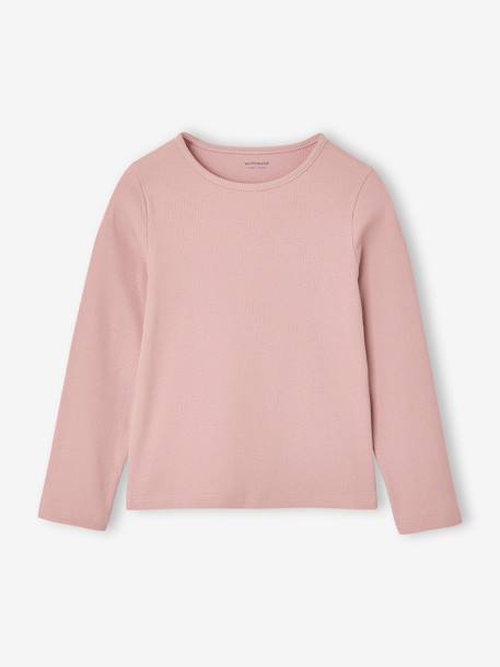 Set van 3 meisjes T-shirts met lange mouwen ecru+inktblauw+vanille - vertbaudet enfant 
