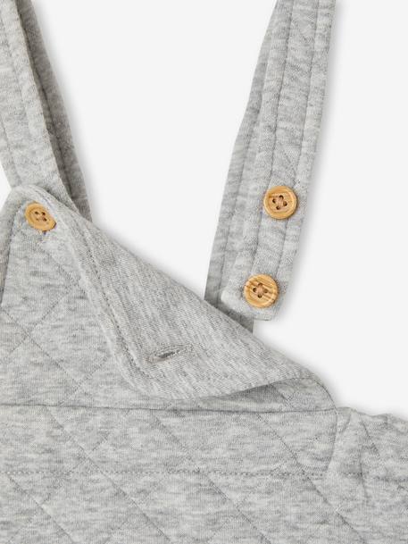Ensemble 3 pièces bébé personnalisable gris chiné - vertbaudet enfant 