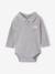 Lot de 2 bodies naissance manches longues col polo gris chiné - vertbaudet enfant 