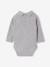 Lot de 2 bodies naissance manches longues col polo gris chiné - vertbaudet enfant 